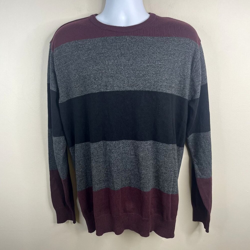 Vintage 90s Mens Moody Grunge Indie Sweater Xlarge Crew Neck Hipster Preppy‎